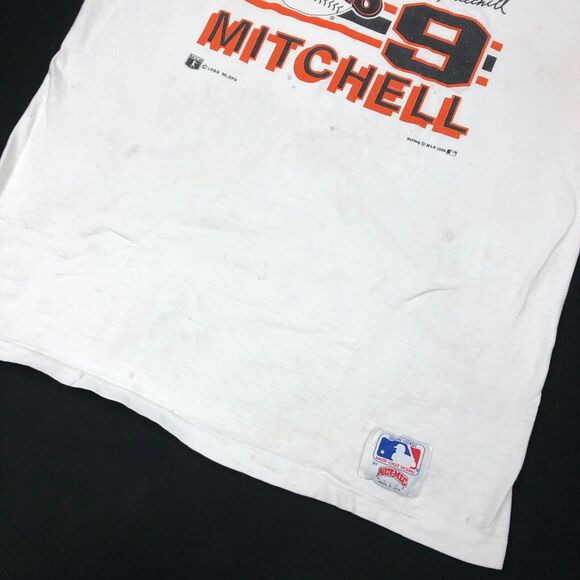 Vintage 1989 San Francisco Giants Mitchell #9 Baseball MLB Tee T Shirt XL B6 - Picture 3 of 6
